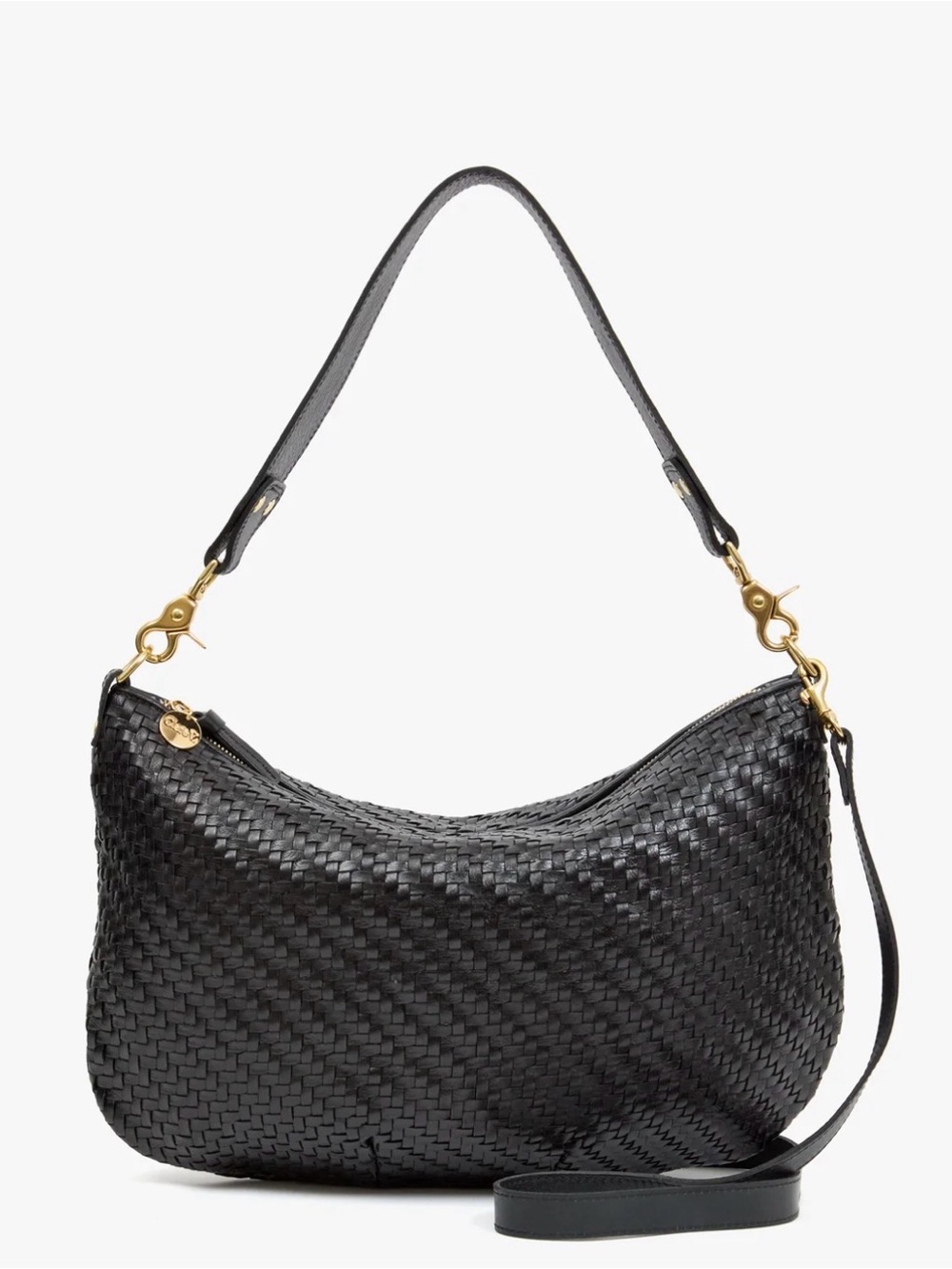 Clare V Moyen Messenger - Black Woven Zig-Zag NWT $525